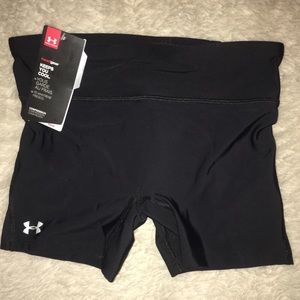 Black spandex workout shorts